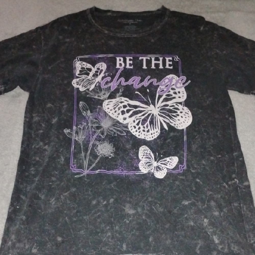 Butterfly Graphic Kids T-Shirt - Black